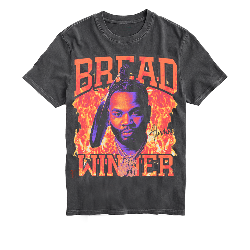 BREAD WINNERS FLAME TEE - VINTAGE GREY